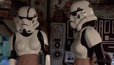 Vivid Parody - 2 Storm Troopers Enjoy some Wookie Dick