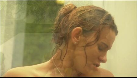 Hot young Megan gets fucked hard while taking a shower