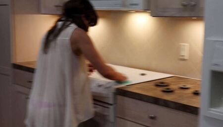 Sandra Moore (TMS-19) Amateur MILF sub pussy fucking tit play cleaning duty