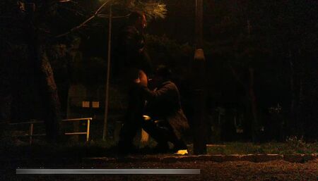 Sub slut trained in park