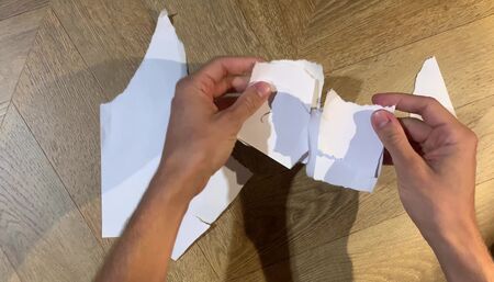 Asmr tearing paper