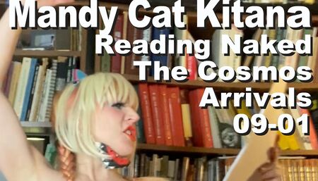 Mandy Cat Kitana reading naked The Cosmos Arrivals