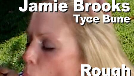 Jamie Brooks & Tyce Bune rough suck fuck facial