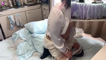 Japanese shemale masturbation