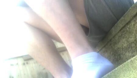 In garden flashing the neighbours