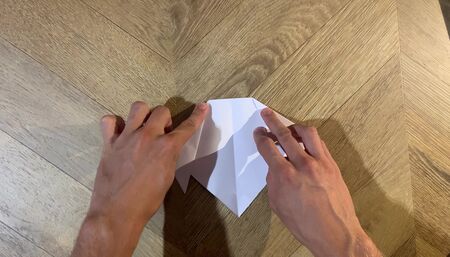 ASMR dog origami