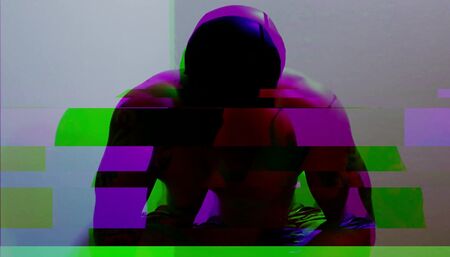 First cumshot with mask