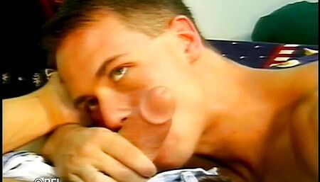 Young gay spends the night at a friend's house