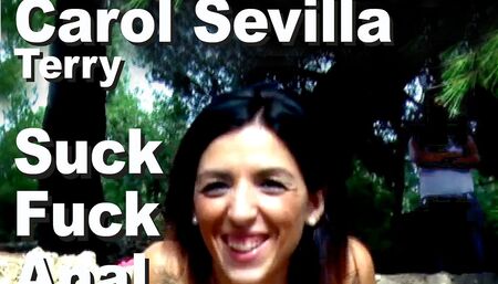 Carol Sevilla & Terry Suck fuck anal creampie
