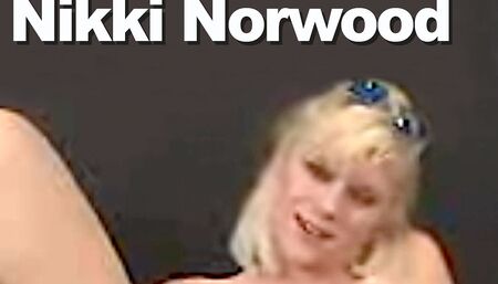 Nikki Norwood strip pink dildo