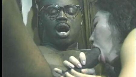 Gorgeous babe gets a huge black pole penetrate her tight pussy