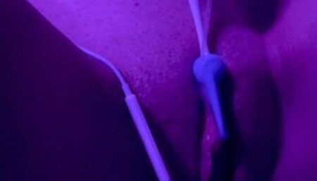 ASMR Close Up Spit Wet Pussy Gushing Sounds With Hyphy SHHH Can't Hold It!