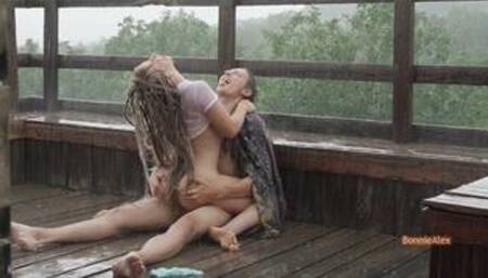 Sex in the pouring rain!