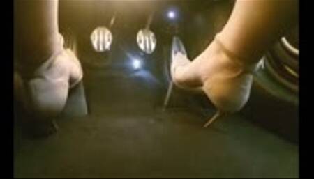 Driving the Cooper S in Jimmy Choo Heels - Floor View