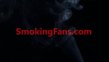 Smoking all white 120s while wearing fur jacket - ULTRA HD