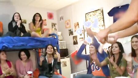 Cock hungry teen babes are craving for some schlong on a party