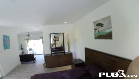 Stacked Alison Tyler does a self shot masturbation scene