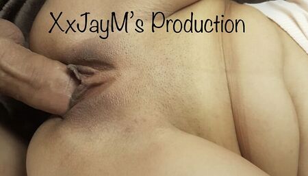 M spray cum all over LovelyJay belly