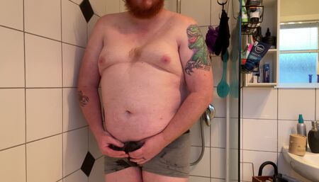 Ginger daddy pees underwear