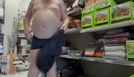 Ginger Daddy Strip Naked at Work & Cum