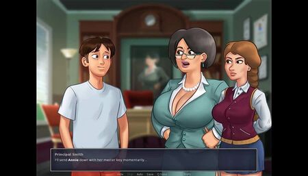 Summertime Saga: naughty principal with big tits ep. 2