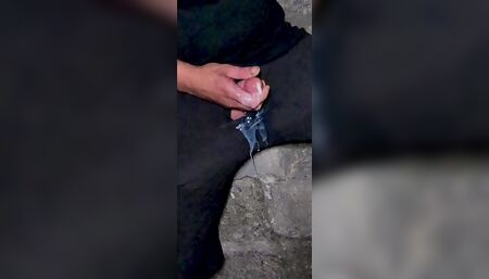 Cum bucket in a church stairs.