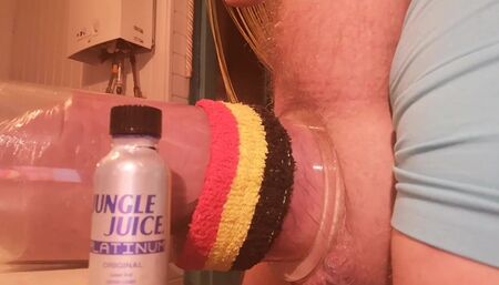 Pumping with new big cockring