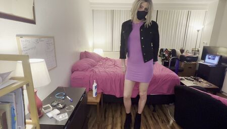 Jade trying on different pairs of tights part 1/6