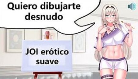 Tu mejor amiga quiere dibujarte desnudo. Audio JOI suave.