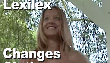 Lexilex Changes Clothes outdoor