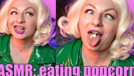 ASMR food fetish popcorn