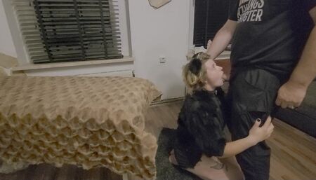 Submissive hungry Pet Emily sucks with passion for getting finally fucked  foreplay