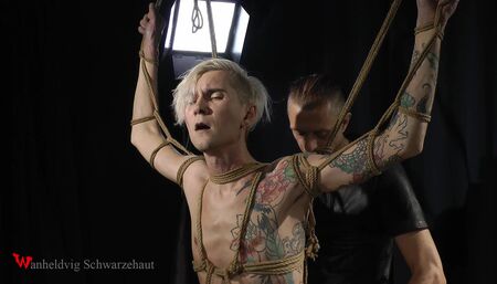 Hot massage prostate for tattoed twink