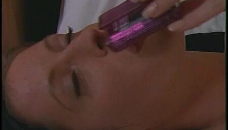 Flawless teen had her pussy wet on solo fingering