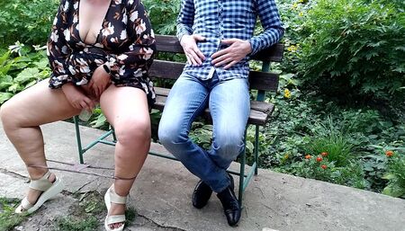 Sexy with gorgeous legs pisses into a glass and gives it to a stranger
