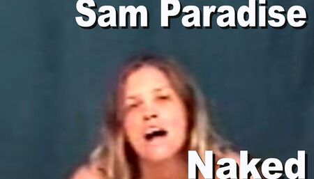 Sam Paradise naked Sybian climax