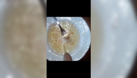 John is pissing all out on two plates