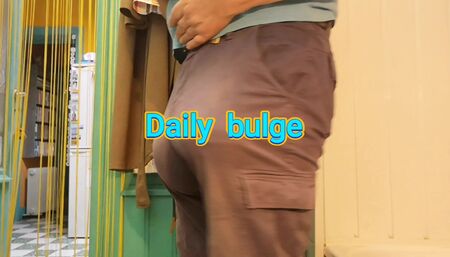 Freeballing in summer shorts