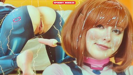 My hero academy: Uravity vs fuck machine