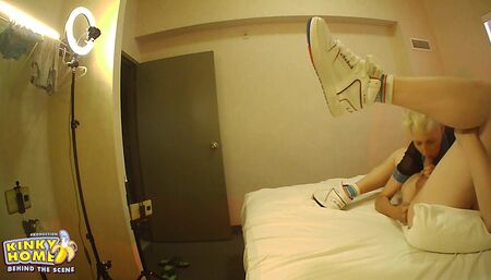 BTS - Blowjob anal fingering - Behind the scenes