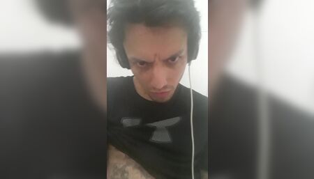 Gothic boy cum with big cock