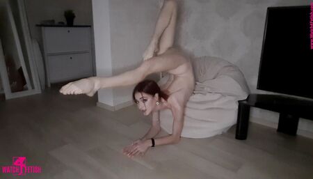 Acrobatics on the kitchen table