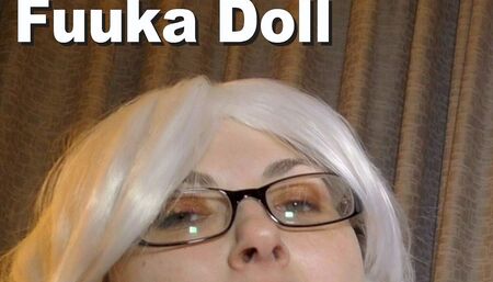 Fuuka doll sucks toes & lactating nipples