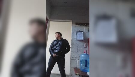 Caught at work masturbation