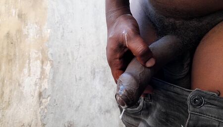 Black cock cum hard