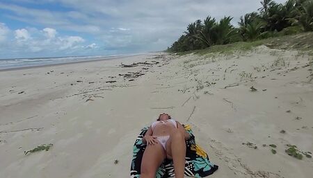 Daddy said to suck your dick on the beach