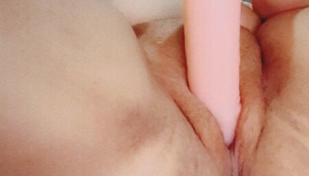 Teen playing with tight pussy after college