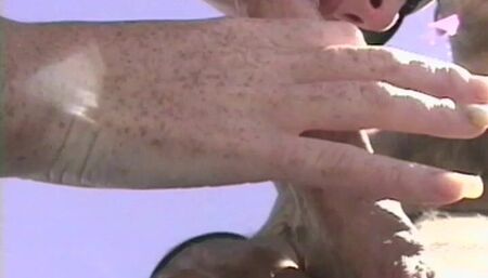 Hana played dildo and caught by a local guy