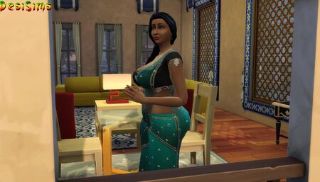 Desi married Saree aunty seducing this young Indian gardener