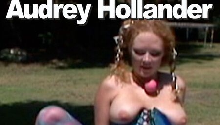 Audrey Hollander Outside Bondage Piss